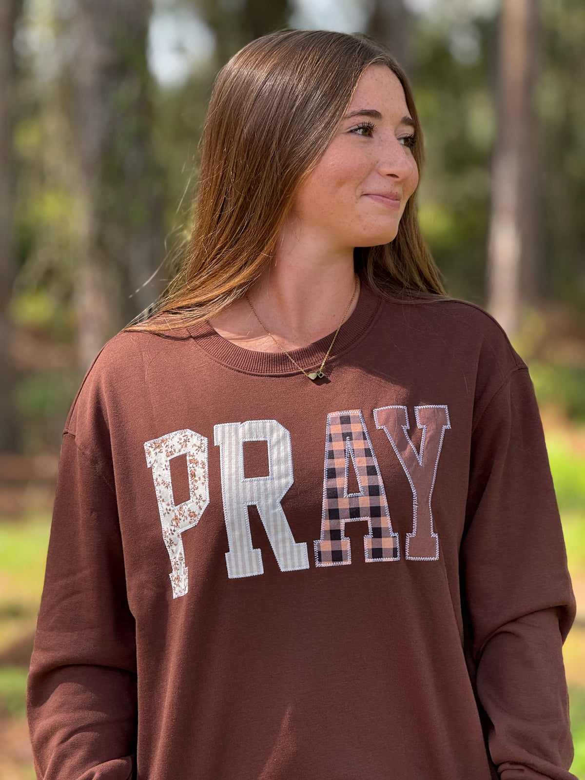 Pray With Me Patchwork Sweatshirt